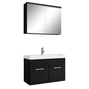 Badplaats KÚPEĽŇOVÁ ZOSTAVA Paso 3 diely matná čierna - 80 x 40 x 55 cm vyobraziť