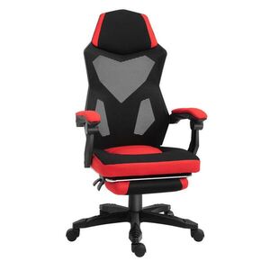 OKWISH KANCELÁRSKA stolička 58/63/112-122 cm čierna s polohovaním operadla a opierkou nôh z polyesteru vyobraziť