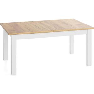 WFL GROUP JEDÁLENSKÝ STÔL Lindberg Biely Rozkladací Obdĺžnikový, Dub Hnedý 200-300/100/77 cm vyobraziť