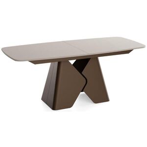 WFL GROUP JEDÁLENSKÝ Stôl Vanta – Obdĺžnikový Rozkladací Stôl – Hnedé Kovové Nohy – Mechanizmus Butterfly – Kašmír 180-270/90/76 cm vyobraziť