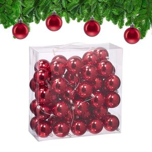 Relaxdays GULE Červené 50-kusová-sada Plast lesklé 7x6 cm vyobraziť