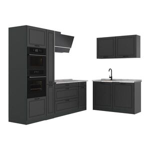 Vicco ROHOVÁ KUCHYŇA R-Line, Antracitový vidiecky dom/antracitová, 230 x 120 cm Marmori työtaso vyobraziť