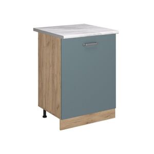 Vicco KUCHYNSKÁ SPODNÁ SKRINKA R-Line, Modrošedá/Dub Goldkraft, 60 cm s 1 dverami Marmori työtaso vyobraziť
