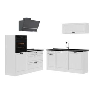 Vicco KUCHYNKA R-Line, Biely vidiecky dom/biely, 160 cm antrasiitti työtaso vyobraziť