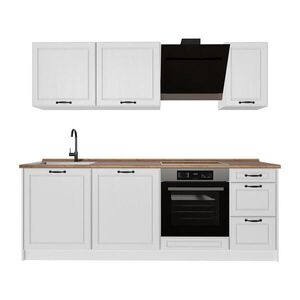 Vicco KUCHYNKA R-Line, Biely vidiecky dom/biely, 220 cm bez pracovnej dosky vyobraziť