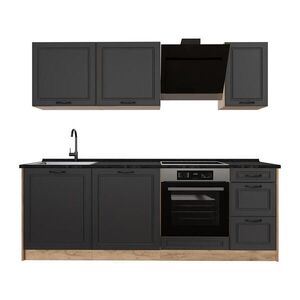 Vicco KUCHYNKA R-Line, Antracitový vidiecky dom/Dub Goldkraft, 220 cm bez pracovnej dosky vyobraziť