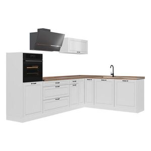Vicco ROHOVÁ KUCHYŇA R-Line, Biely vidiecky dom/biely, 287 x cm Goldkraft tammi työtaso vyobraziť