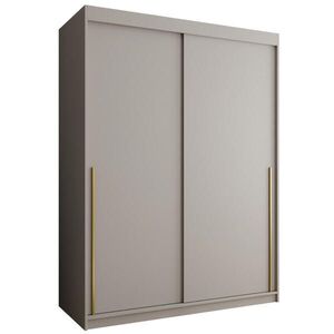 Home Collective ŠATNÍ SKŘÍŇ S POSUVNÝMI DVEŘMI 150 cm šířka, kašmírová se zlatým úchytem vyobraziť