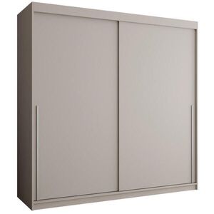 Home Collective ŠATNÍ SKŘÍŇ S POSUVNÝMI DVEŘMI 200 cm šířka, kašmírová se stříbrným úchytem vyobraziť