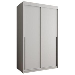 Home Collective ŠATNÍ SKŘÍŇ S POSUVNÝMI DVEŘMI 120 cm šířka, bílá s černým úchytem vyobraziť