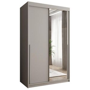 Home Collective SKRIŇA S POSUVNÝMI DVERAMI so zrkadlom, šírka 120 cm, kašmírová so strieborným úchytom vyobraziť