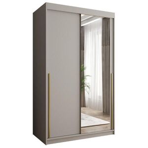 Home Collective SKRIŇA S POSUVNÝMI DVERAMI so zrkadlom, šírka 120 cm, kašmírová so zlatým úchytom vyobraziť
