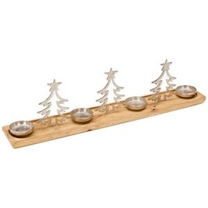 X-Mas DRŽIAK NA ADVENTNÉ SVIEČKY drevo, kov vyobraziť
