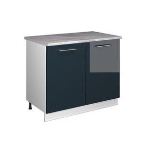 Vicco SPODNÁ SKRINKA POD DREZ Fame-Line, Tmavo modrá vysoký lesk/biely, 100 cm, AP Marble vyobraziť