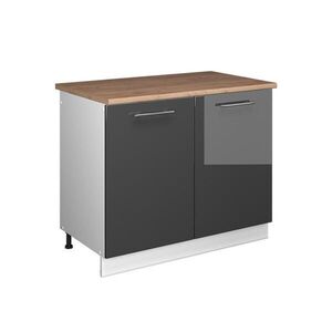 Vicco SPODNÁ SKRINKA POD DREZ Fame-Line, Antracit vysoký lesk/biely, 100 cm, AP Oak vyobraziť