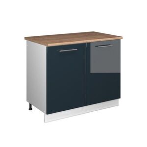 Vicco SPODNÁ SKRINKA POD DREZ Fame-Line, Tmavo modrá vysoký lesk/biely, 100 cm, AP Oak vyobraziť