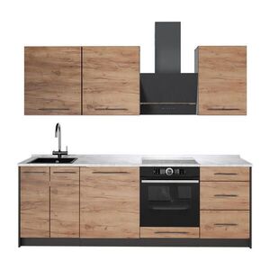 Vicco KUCHYNKA Fame-Line, Dub Goldkraft/biely, 230 cm, AP Marble vyobraziť