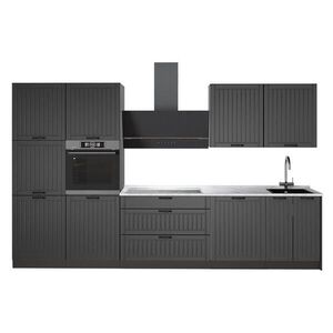 Vicco KUCHYNKA Fame-Line, Tmavo-sivá/antracitová, 340 cm, AP Marble vyobraziť