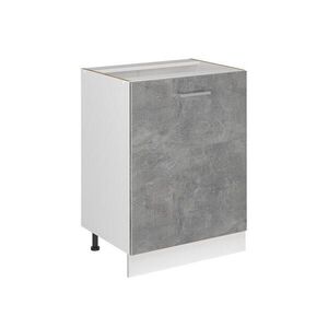 Vicco KUCHYNSKÁ SPODNÁ SKRINKA R-Line, betón/biely, 60 cm s 1 dverami bez pracovnej dosky vyobraziť