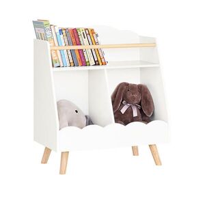 SoBuy REGÁL LIBRERIA BAMBINI Biela 61x35x71cm Severský vyobraziť