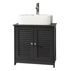 SoBuy MOBILNÝ sottolavabo s 2 dvierkami 57x34x58cm Funkčný vyobraziť