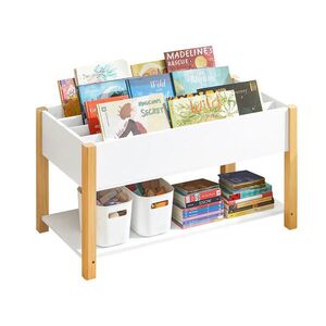 SoBuy REGÁL LIBRERIA BAMBINI Biela 85x42x45cm Severský vyobraziť