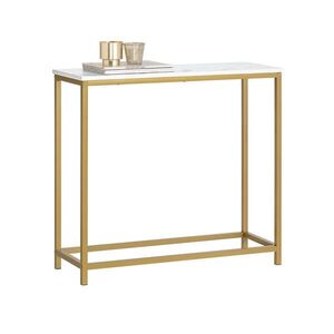 SoBuy KONSOLA na vstup 1 polica Zlatá 80x30x75cm Moderný vyobraziť