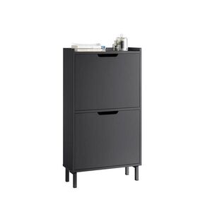 SoBuy MOBILNÁ skriňa na topánky s 2 zásuvkami 50x19x90cm Minimalistický vyobraziť