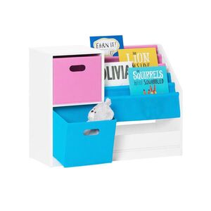 SoBuy REGÁL LIBRERIA BAMBINI Biela 80x30x61cm Moderný vyobraziť
