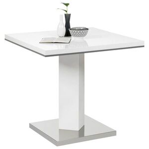 Carryhome JEDÁLENSKÝ STÔL, sivá, biela, farba ušľachtilej ocele, 80/80/76 cm vyobraziť