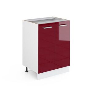 Vicco SPODNÁ SKRINKA R-Line Bordeaux vysoký lesk 60 cm s dvierkami, bez pracovnej dosky vyobraziť