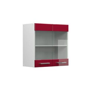 Vicco KUCHYNSKÁ SKLENENÁ SKRINKA R-Line Červený vysoký lesk 60 cm vyobraziť