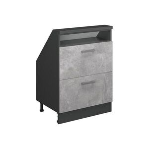 Vicco KUCHYNSKÁ SKRIŇA PRE ŠIKMÉ STRECHY R-Line betón 60 cm s 2 zásuvkami vyobraziť