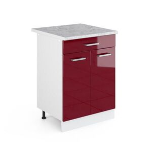 Vicco SPODNÁ SKRINKA R-Line Bordeaux vysoký lesk 60 cm so zásuvkami vyobraziť