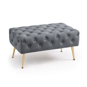 RAUMHIRSCH FURNITURE ČALÚNENÁ LAVICA s vzhľadom zamatu, grafitová 42/41/42 vyobraziť