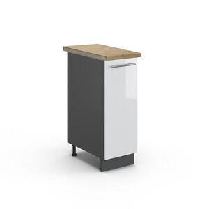Vicco LEKÁRENSKÁ SKRINKA Fame-Line Biely vysoký lesk 30 cm , AP Oak vyobraziť