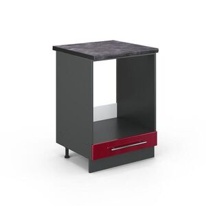 Vicco SKRINKA NA PRESTAVBU SPORÁKA Fame-Line Bordeaux vysoký lesk 60 cm , AP Antracit vyobraziť