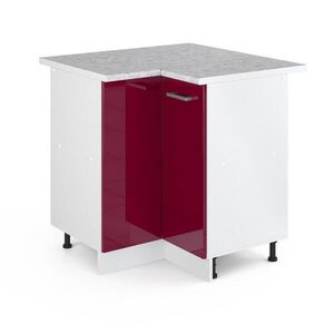 Vicco UNIVERZÁLNA ROHOVÁ SKRIŇA R-Line Bordeaux vysoký lesk 75.6 cm s dvierkami, s pracovnou doskou vyobraziť
