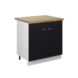Vicco KUCHYNSKÁ SPODNÁ SKRINKA Fame-Line Čierny pruhovaný 80 cm , AP Oak vyobraziť