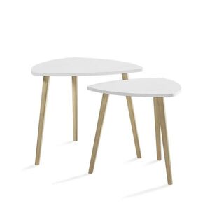 Vicco KONFERENČNÝ STOLÍK Twino Biela/Sonoma 60 x 50 cm Sada 2 ks vyobraziť
