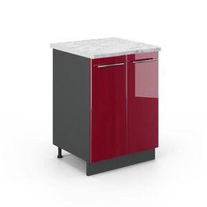 Vicco KUCHYNSKÁ SPODNÁ SKRINKA Fame-Line Bordeaux vysoký lesk 60 cm , AP Marble vyobraziť