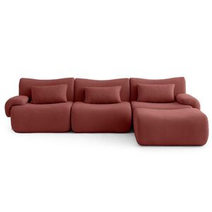 MILYsofa ROHOVÁ sedačka bouclé tkanina terakotovo červená vyobraziť