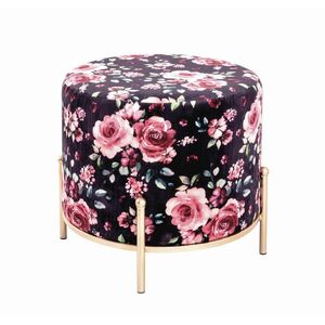 Ambia Home TABURETKA, kov, textil, kompozitné drevo, 40/40/40 cm vyobraziť