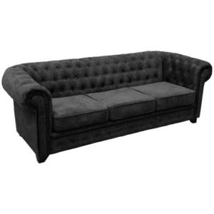 MID.YOU SEDAČKA CHESTERFIELD, drevo, textil, kompozitné drevo, antracitová vyobraziť