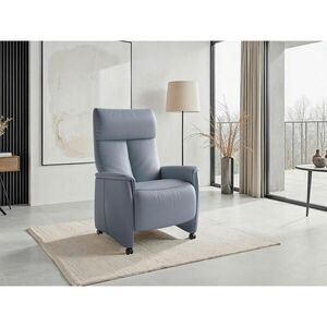 Sit & More RELAXAČNÉ KRESLO, koža, sivomodrá vyobraziť