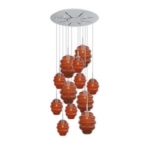 s.luce ECHOS galerijné svetlo 12 plameňov Ø 80cm vrchlík Ø 18/25cm vyobraziť