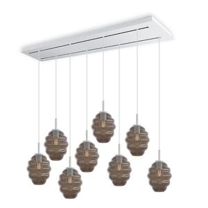 s.luce ECHOS jedálenská stolová lampa 8 svetiel 160cm 2 rady Ø 18cm vyobraziť