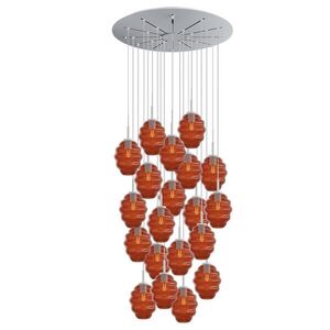 s.luce ECHOS galerijné svetlo 20 svetiel Ø 120cm baldachýn Ø 18cm vyobraziť