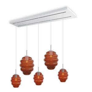 s.luce ECHOS jedálenská stolová lampa 5-plameňová 2-radová 160cm Ø 18/25cm vyobraziť