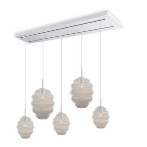 s.luce ECHOS jedálenská stolová lampa 5-plameňová 2-radová 160cm Ø 18/25cm vyobraziť